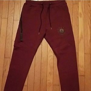 Ape Athletics Maroon Tech Joggers